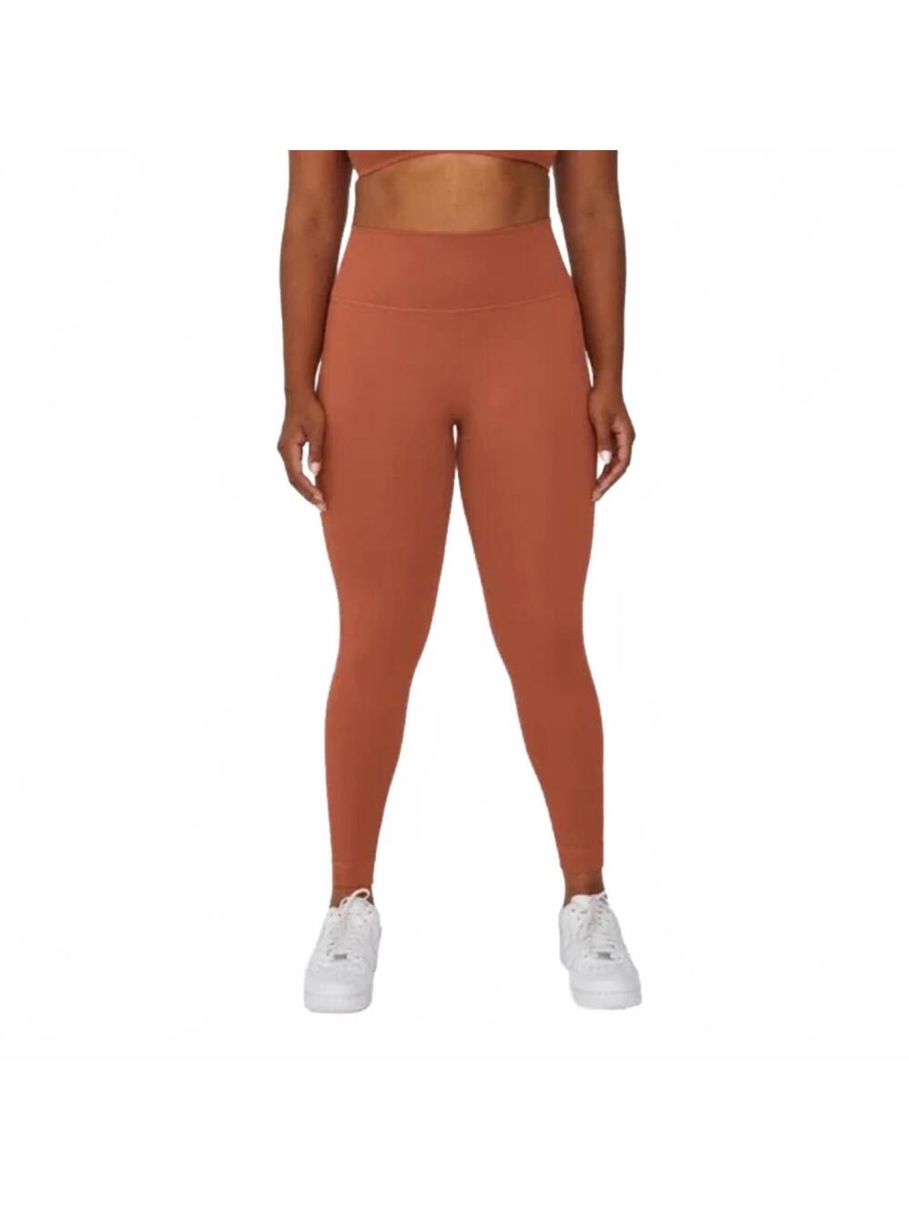 Set Active Luxform Leggings High Rise Terracotta Women's Size Large 25" Inseam